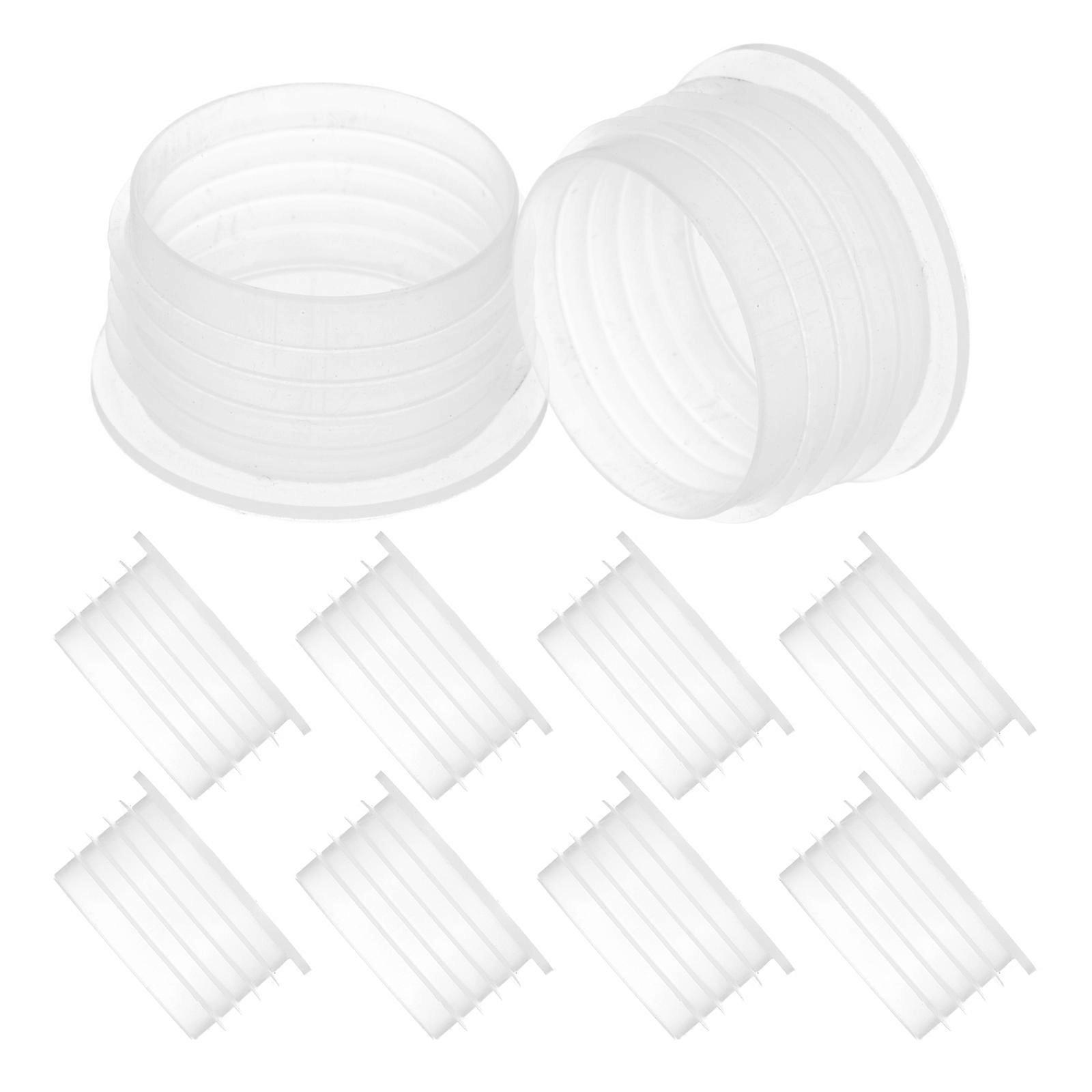 Vegetable Box Stopper Reusable Plastic Plug for Planter Box 10Pcs Clear
