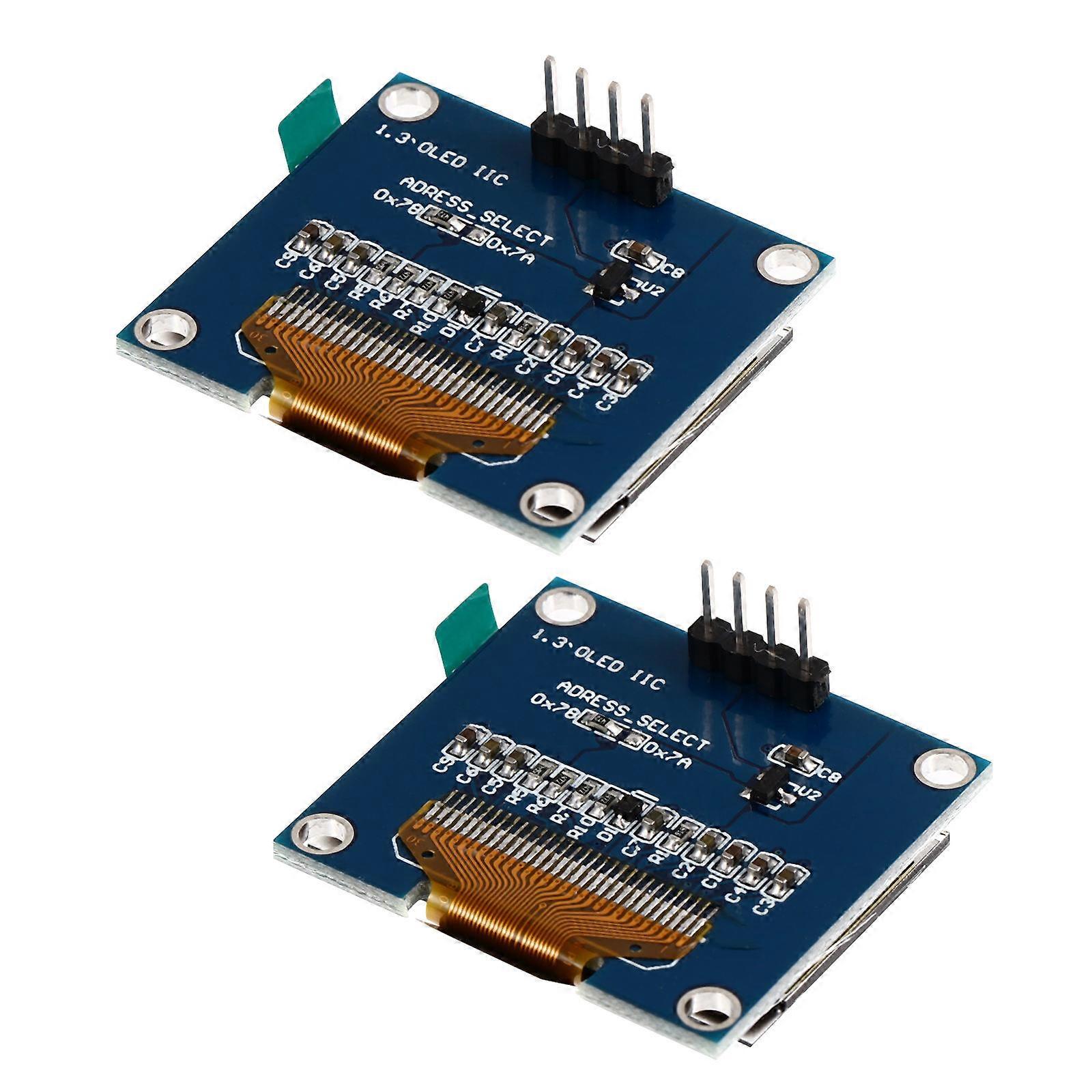 1.3 Inch OLED Display Board Pcb for Display Use 2Pcs LCD Screen Module