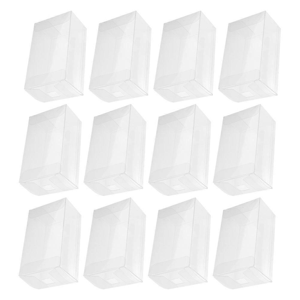 Ice Cream Storage Box Dessert Packaging Boxes Gift Giving Transparent Pet Material Holding Items 12Pcs