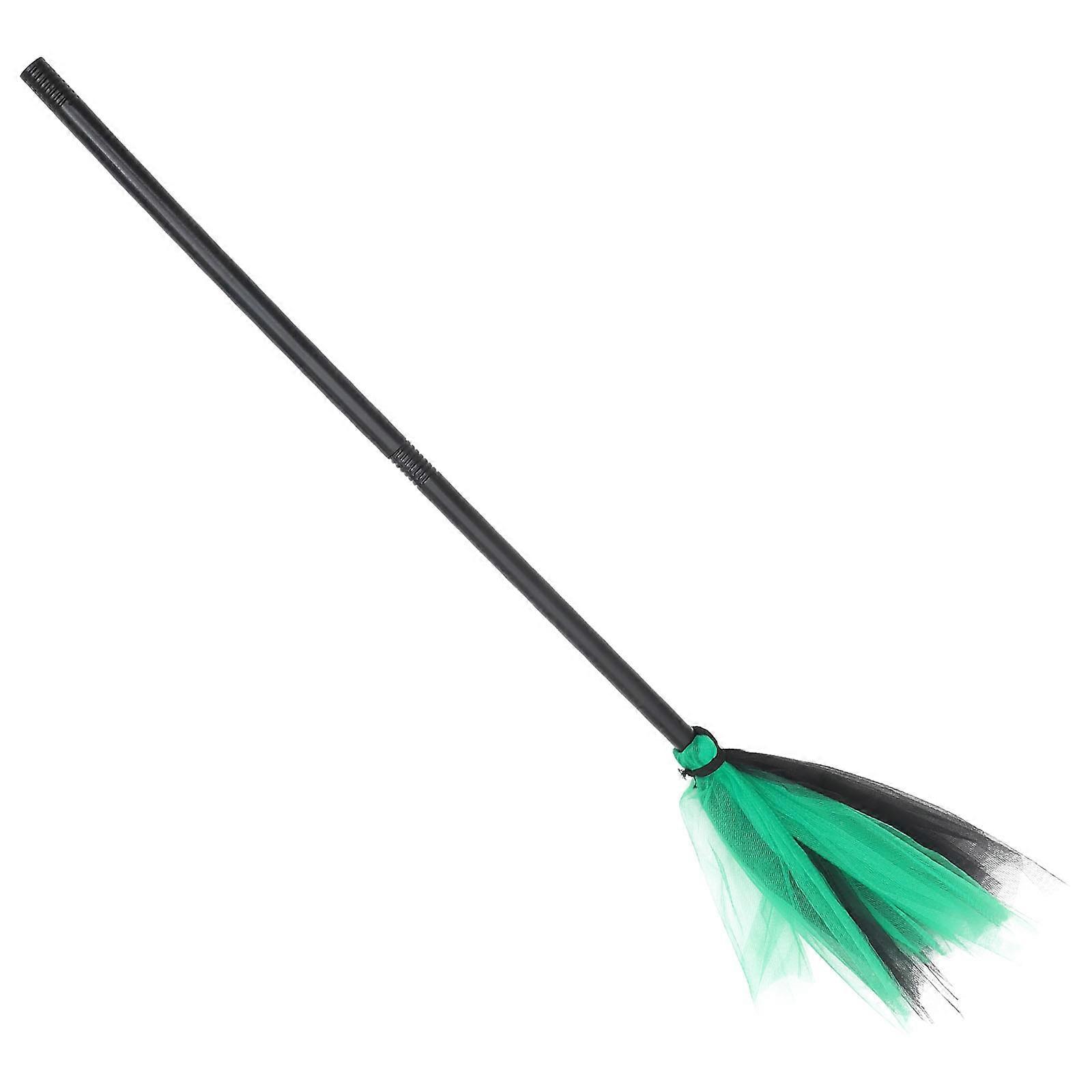 Halloween Decorative Prop Masquerade Broom Toy With Witch Design Ideal For Cosplay Events And Halloween Parties 61x30cm 1Set