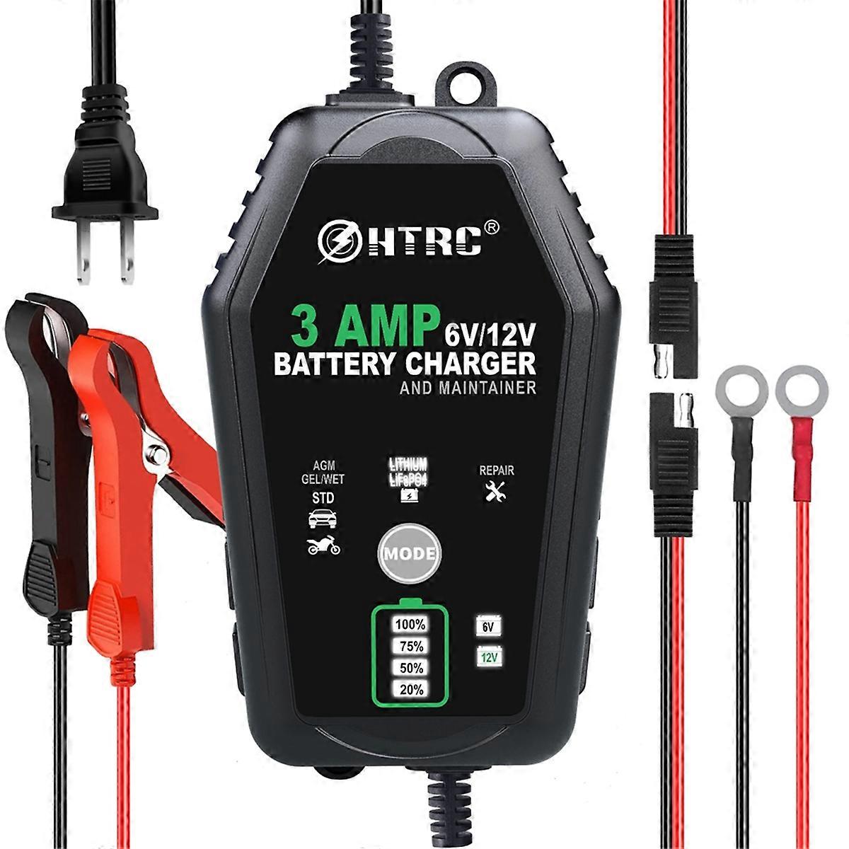 3A Fully Automatic Smart Pulse Battery Repair Charger,EU Plug