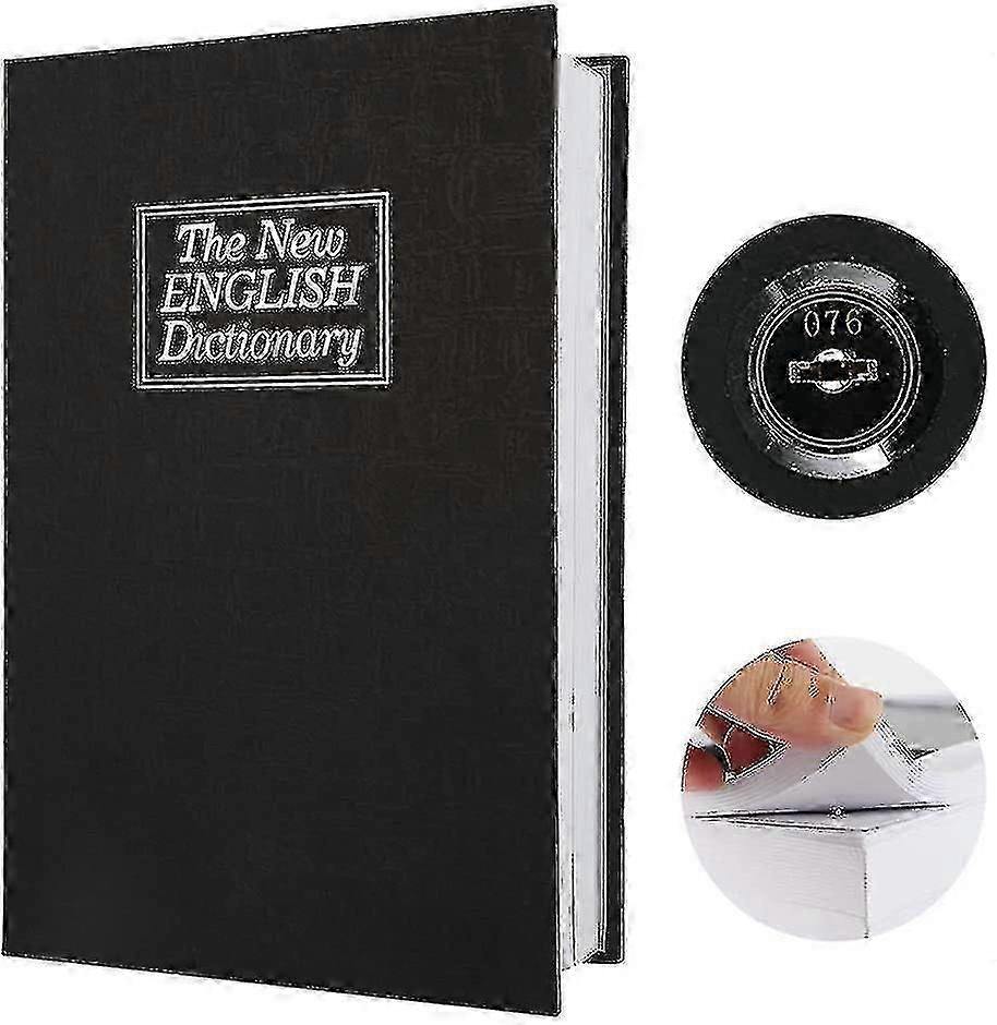 Dictionary Book Safe with Key Lock - Discreet Hidden Money Box Measuring 9.45x6.0x2.2 Inches