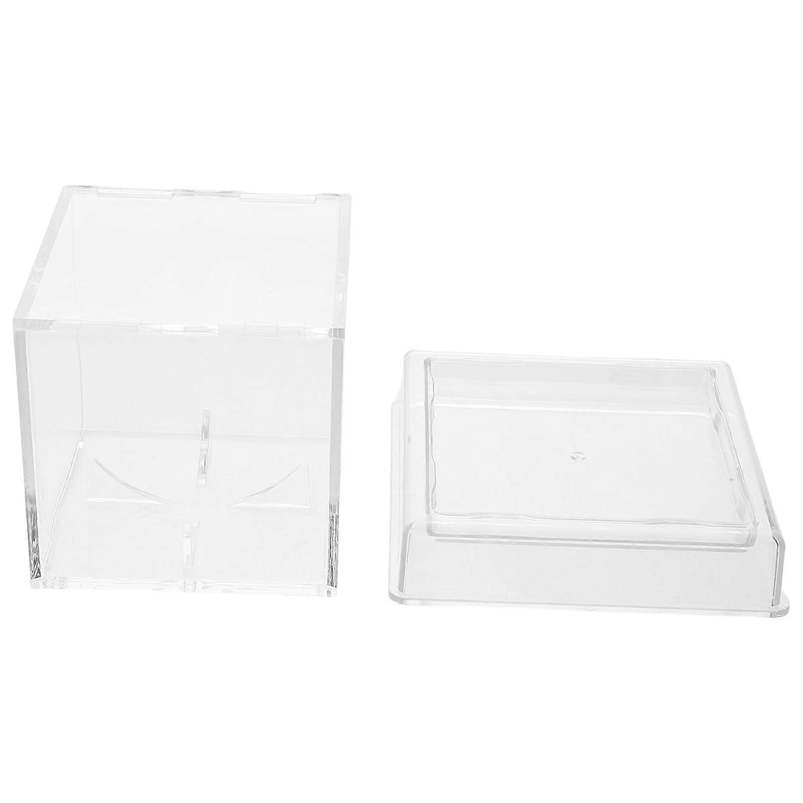 Acrylic Baseball Display Case for Memorabilia 3Pcs Transparent Holder