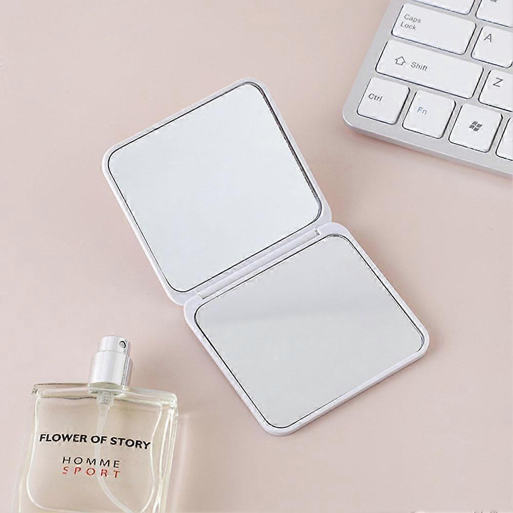 HFLWYWD Mini Square Makeup Mirror Portable Double-sided Foldable Mirror Small Gift