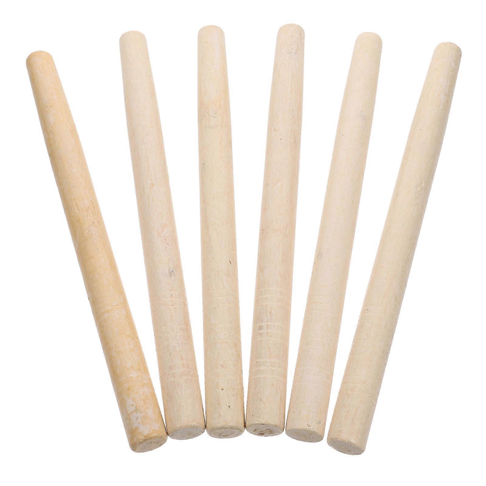 Hatchet Replacement Handle 6Pcs Long Handle Wooden Tool Handle For Gardening 38Cm Efficient Use
