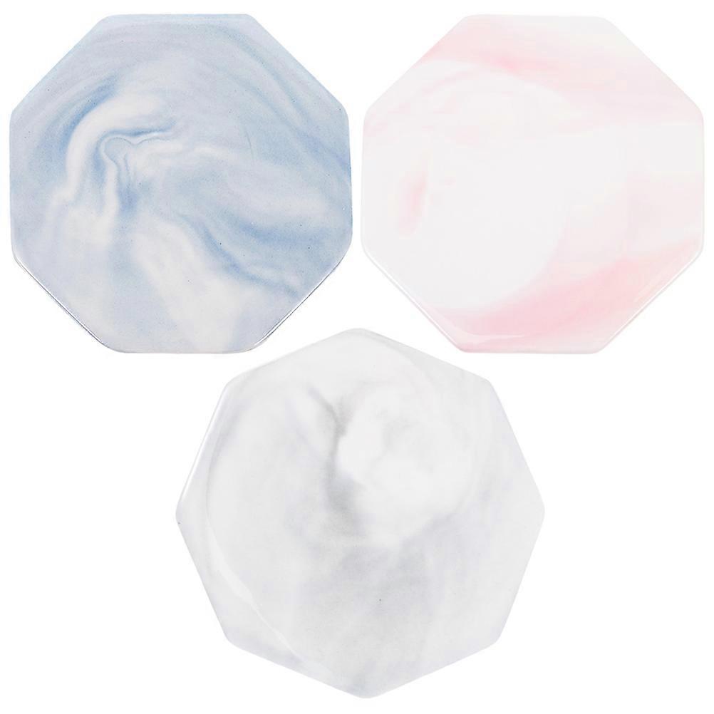 Ceramic Wax Seal Pad for DIY 15Pcs Marble Pattern Drink Coasters