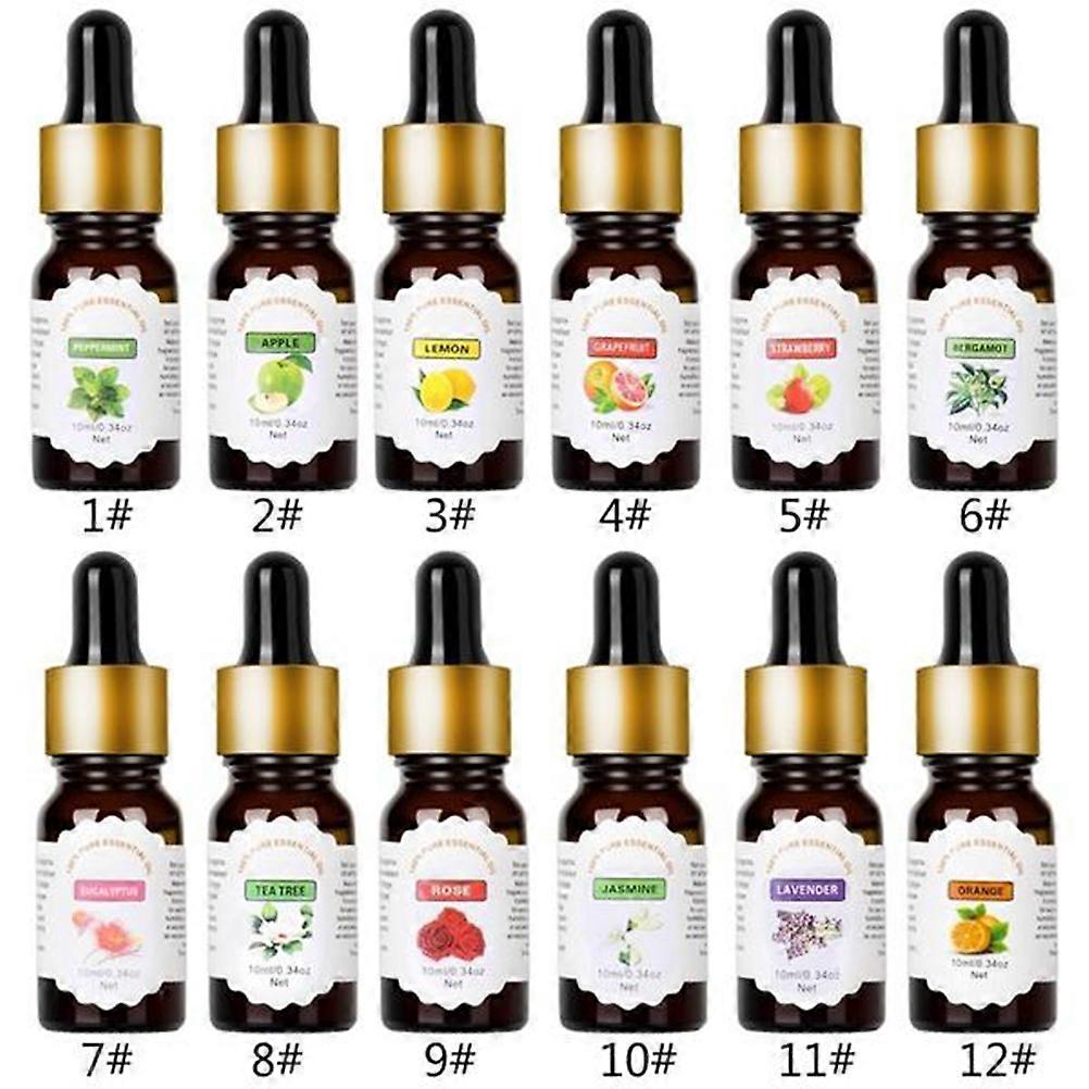 Water-Soluble Aromatherapy Essential Oil Humidifier Drops For Home Office Car Use Assorted Color Air Purification 1Pack