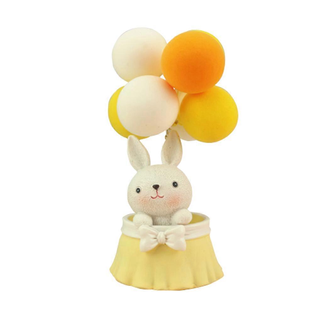 Miniature Landscape Props Rabbit Shape For Terrarium And DIY Project In 12.5 X 7.5 X 7.5 Cm Size 2Pcs