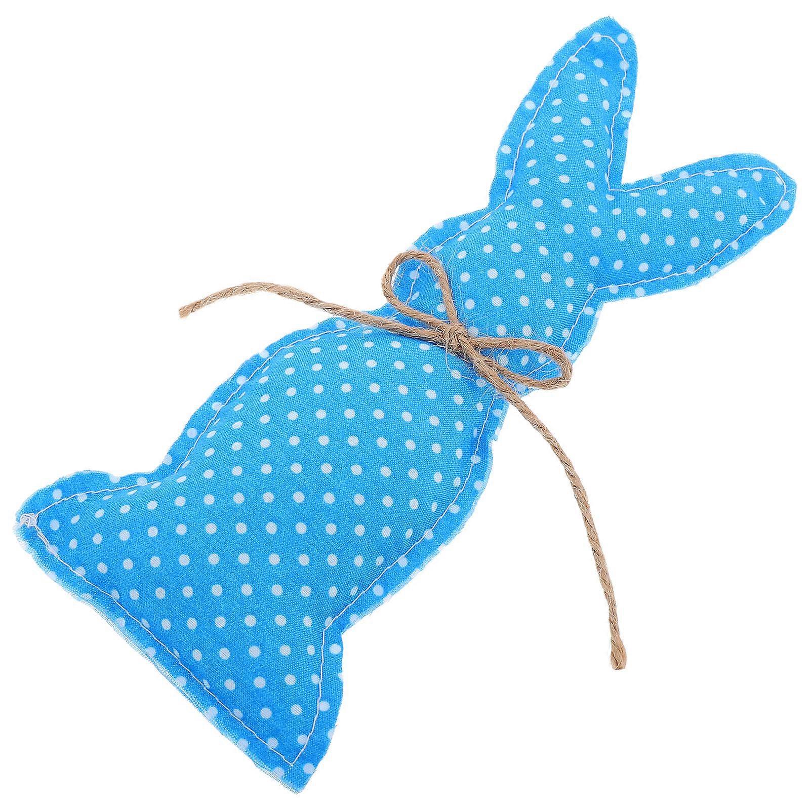 Easter Stuffed Animal Bunny Decor for 2Pcs Rustic Fabric Bunny Ornaments