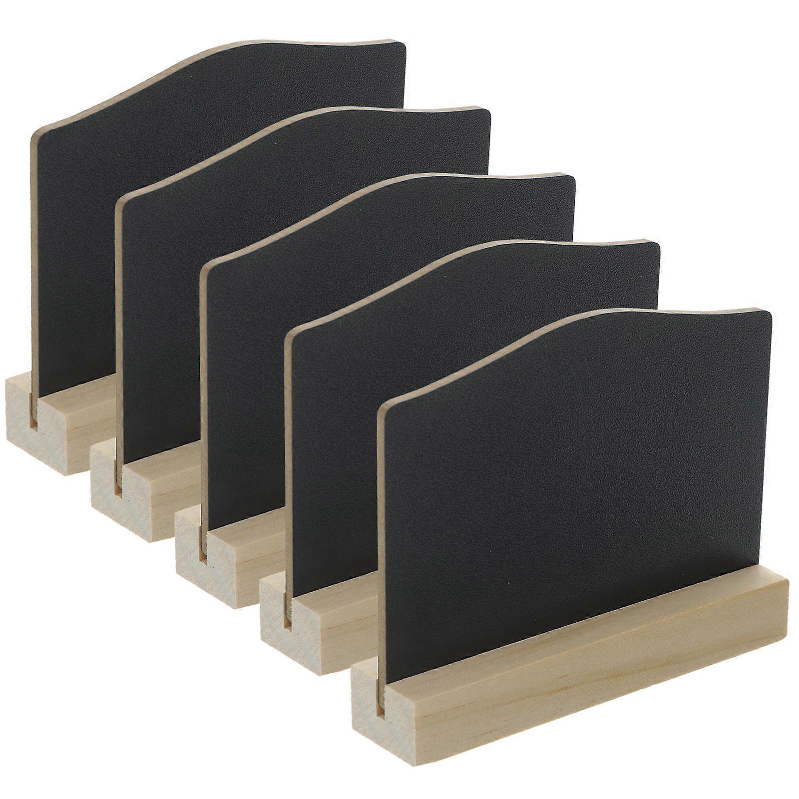 Arch Shape Double Sided Writing Mini Blackboard Multi Functional Memo Board For Office Kitchen 5Pcs