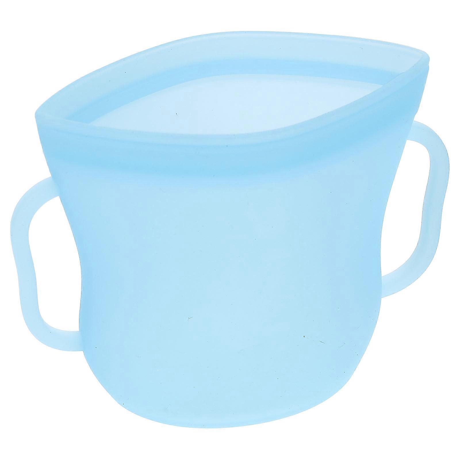 Silicone Food Bag for Food Fresh Keeping 2Pcs with Zipper Design Blue