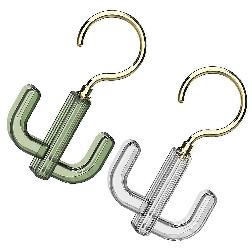 360 Degree Rotating Tie Holder Organizer For Travel Small Assorted Color 2Pcs