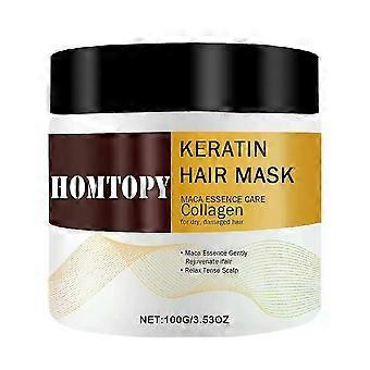 Collagen Hair Treatment Deep Repair ConditioningArgan Oil Collagen Hair Mask Essence for Dry Damaged Hair-keratin hair maskSuitable for all hair types