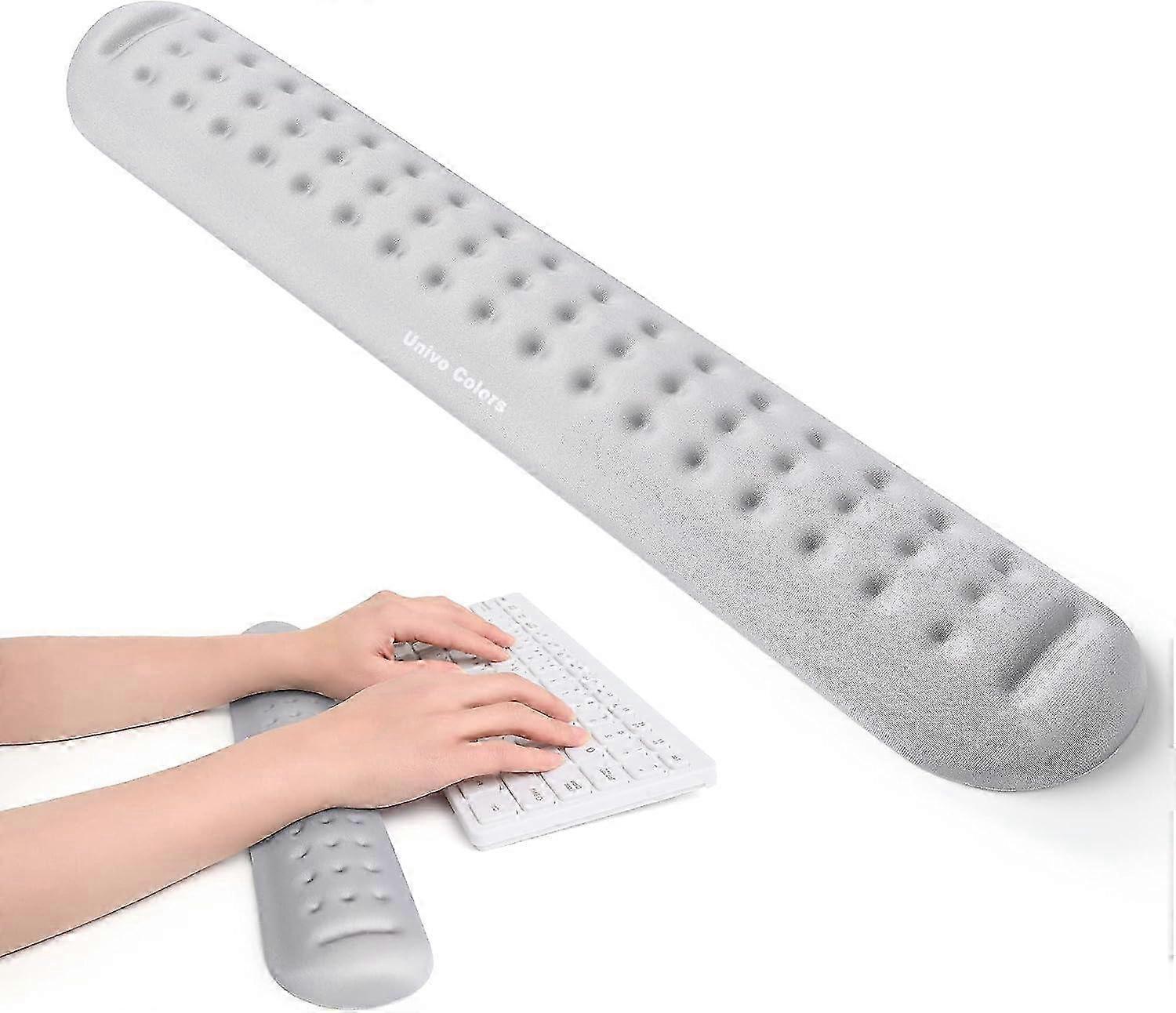 Superfine Memory Foam Keyboard Mouse Wrist Rest, Memory Foam Wrist Cushion Support Easy Typing & Pain Relief for Office 2025