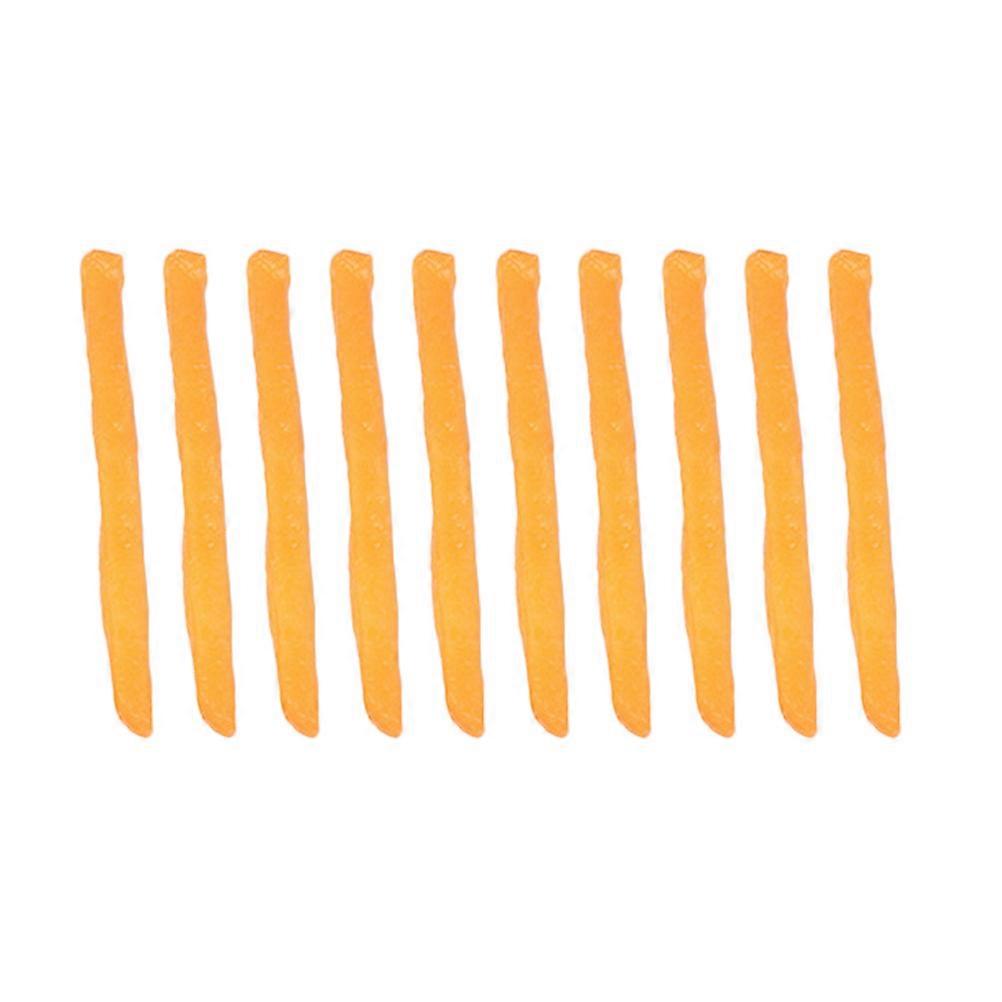 Artificial French Fries for Display Simulation French Fries Orange Decoration Shop 10Pack