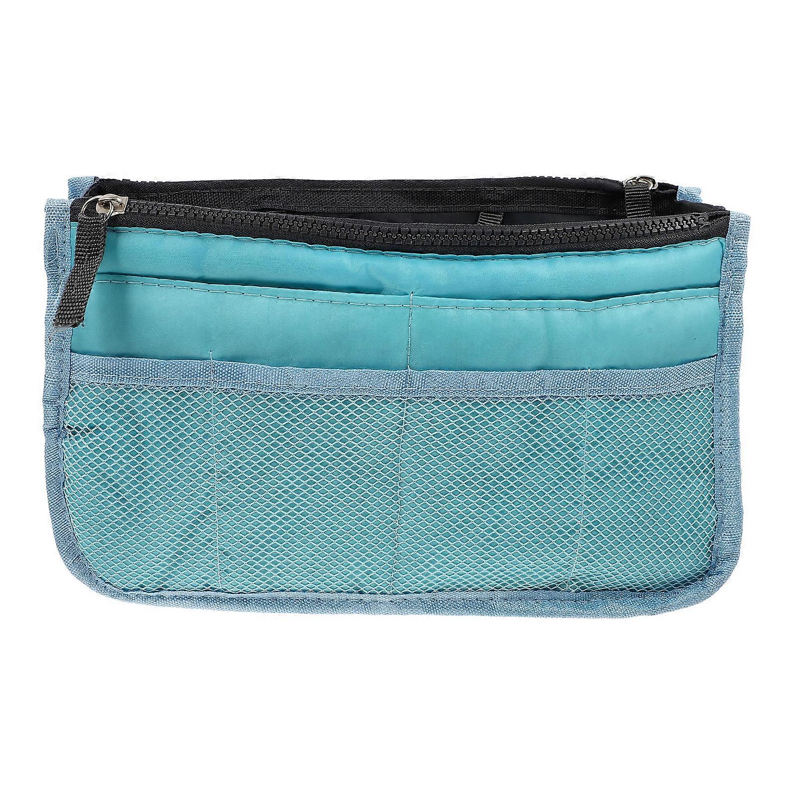Hanging Travel Toiletry Bag Rectangular Multi-Compartment Nylon For Daily Use 1Set