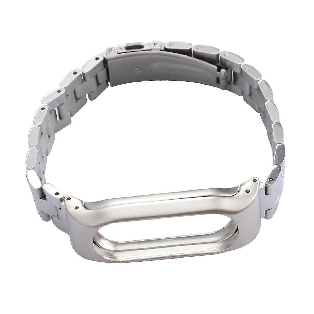 Stainless Steel Wristbands for 2 Replacement Strap Silver Metal
