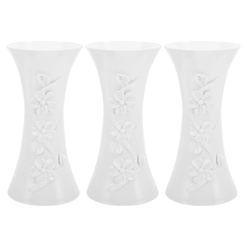 Plastic Flower Vase Material for Decorative Use 9Pcs