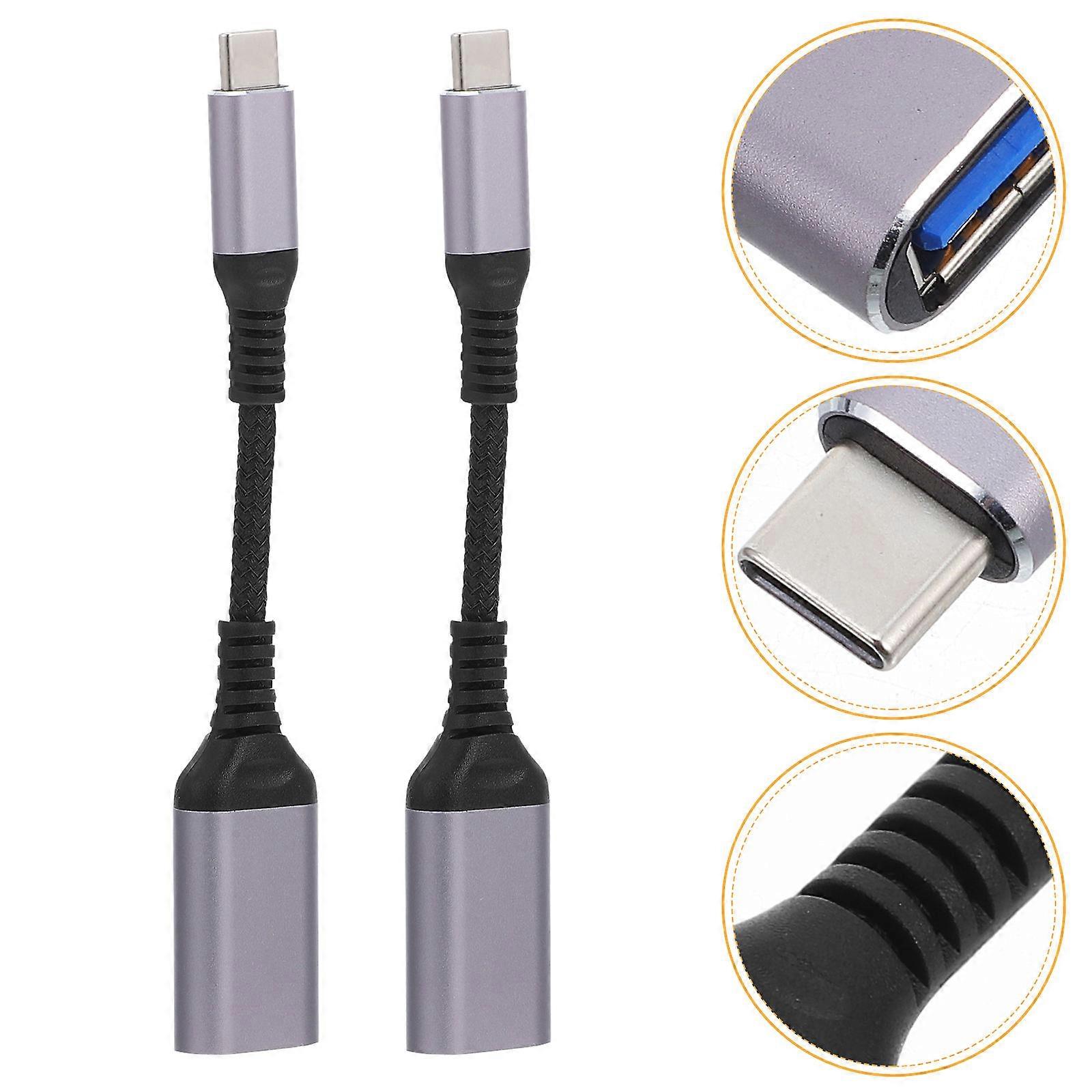 USB-C to USB Adapter for Phone Otg Cable 4Pcs with Fast Data Transfer