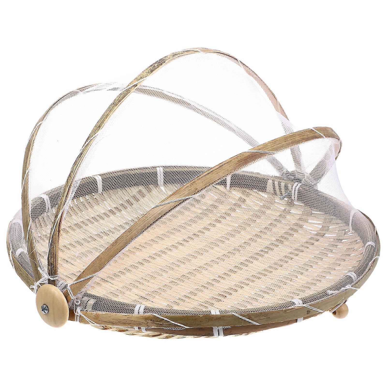 Bamboo Bread Baskets For Outdoor Enthusiasts Pool Party Ventilation Function 1Pcs