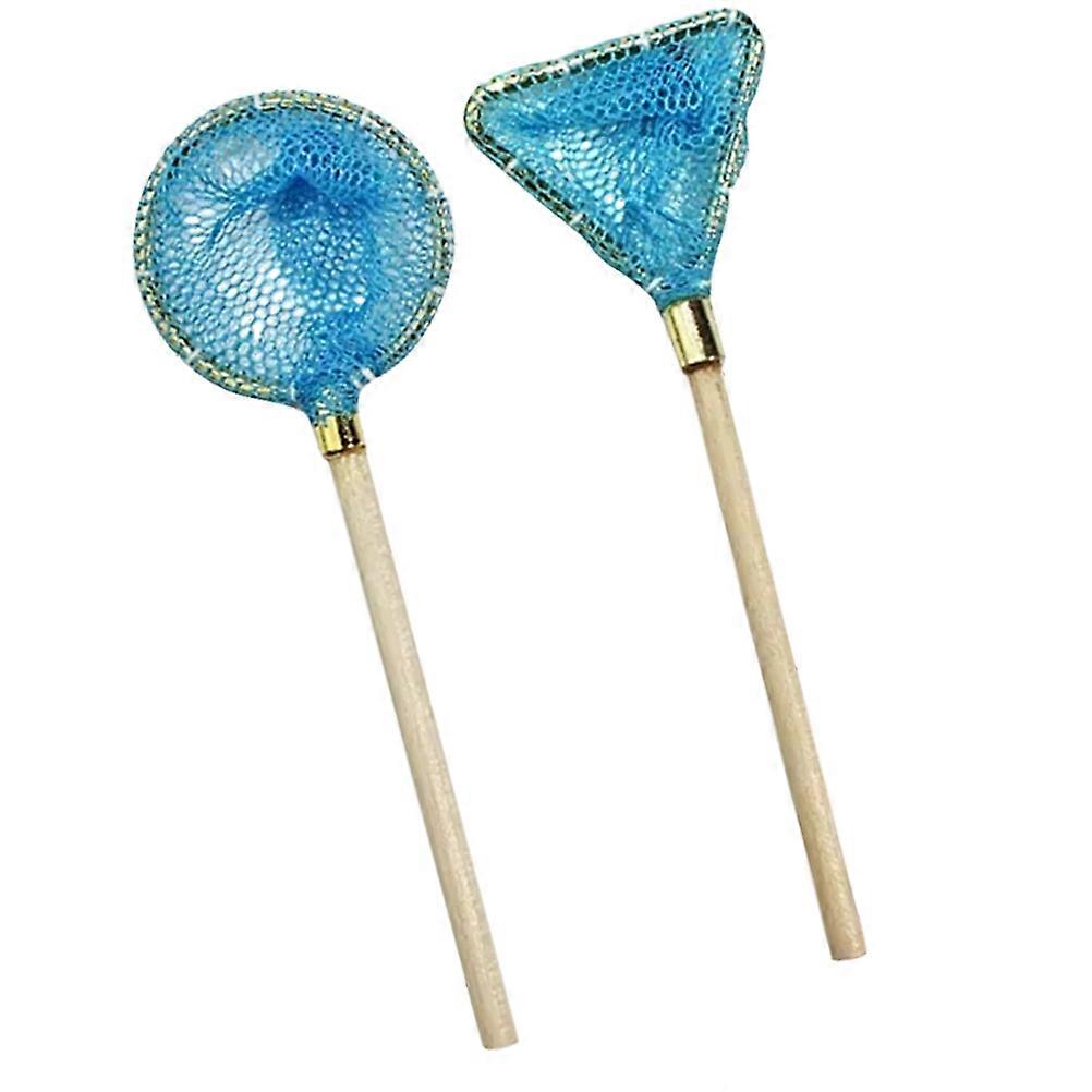 Desktop Mini Fishing Net For Home Decoration In Blue Color 10 Pcs