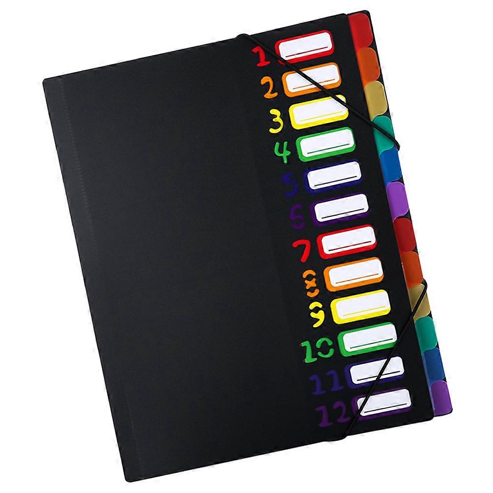 Plastic Document Folder for Receipt Organizing 2Pcs Multi Layer File Folder