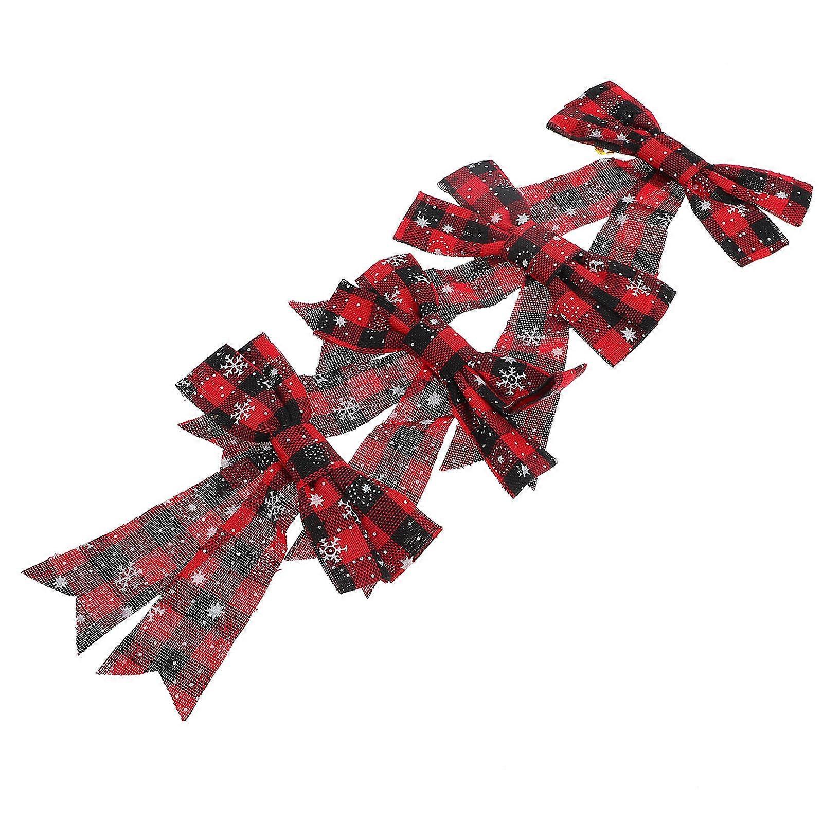 DIY Bow Decor Decorative Bows with Twist-Ties for 8Pcs Christmas Craft