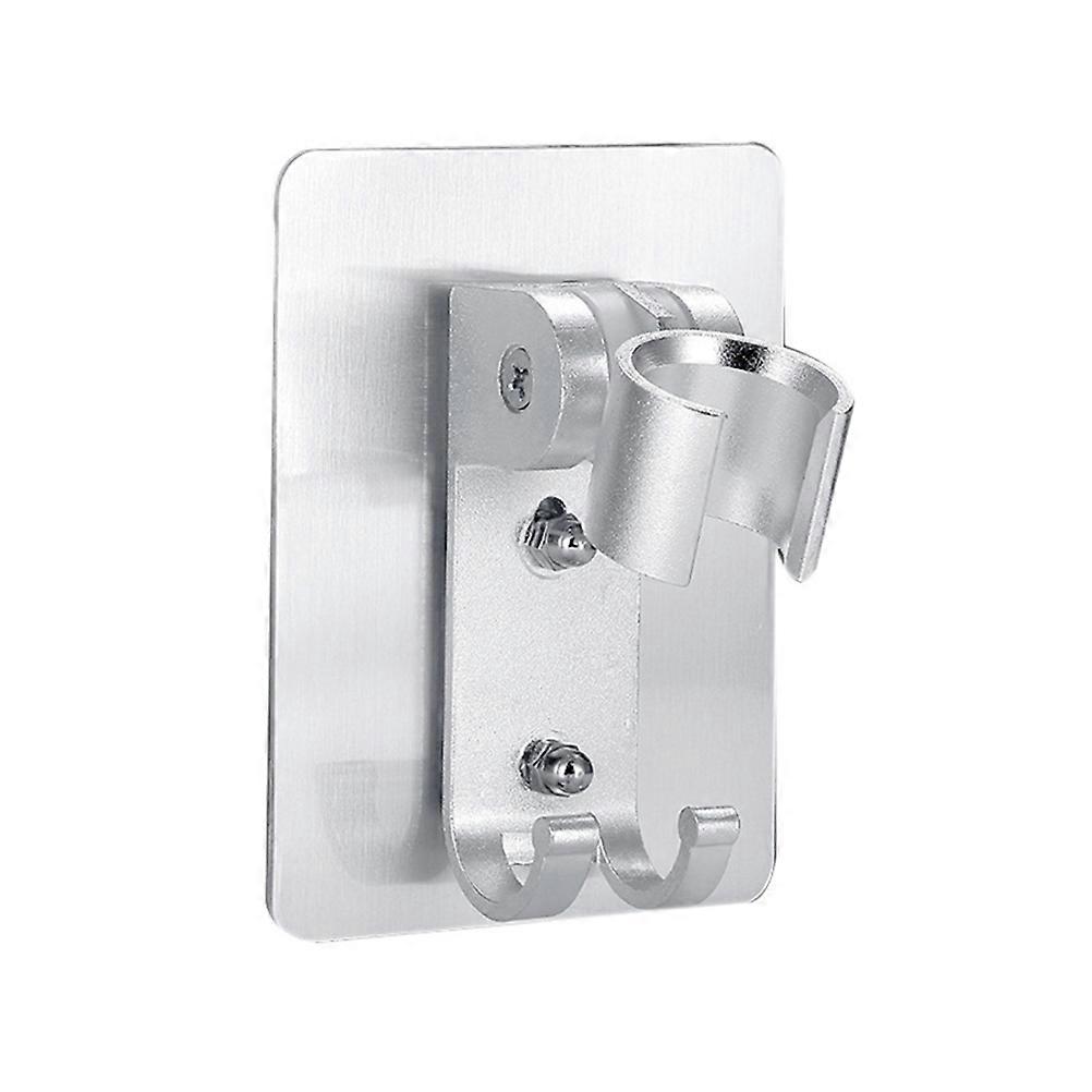 Adjustable Angle Shower Bracket Holder for Shower Head 3Pcs Silver Space Aluminum