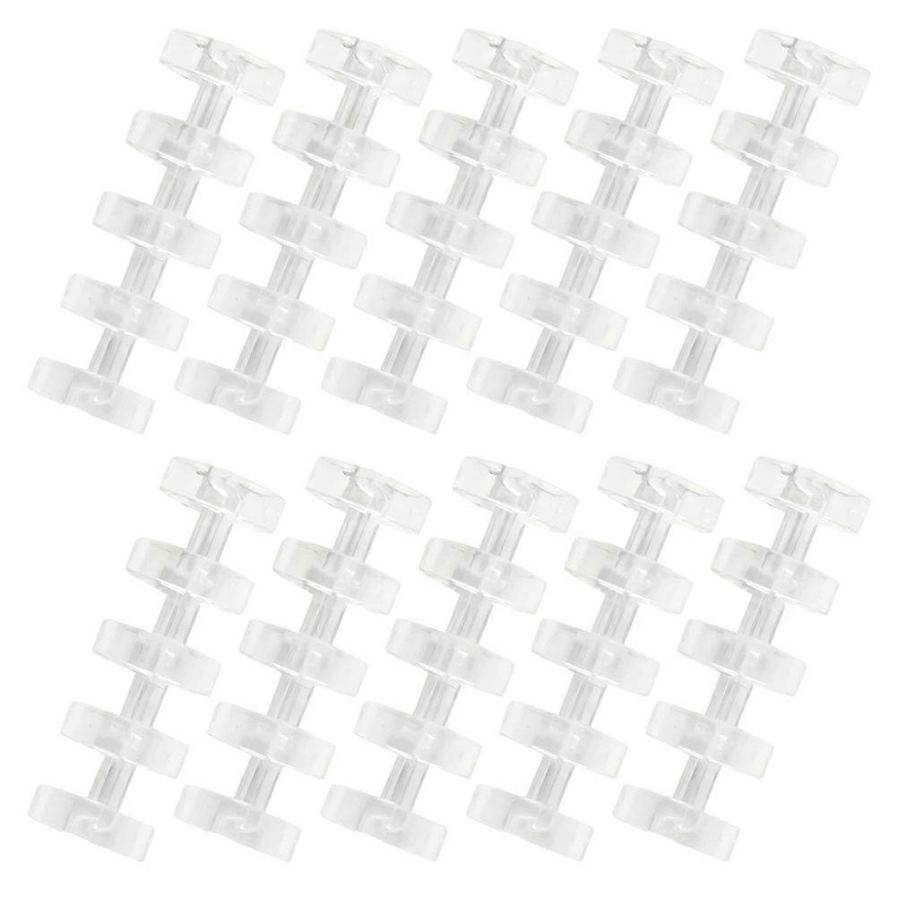 Five-Hole Binder Loose Leaf Binder for Books 100Pcs Transparent Segmented Binders