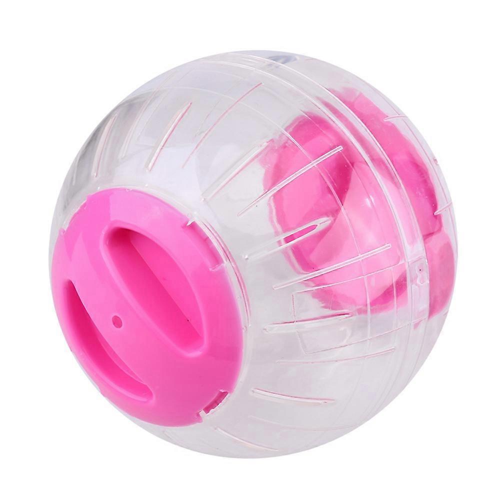 Hamster Exercise Ball Plastic Mini for Playing 3Pcs Pink Transparent Pet Toys