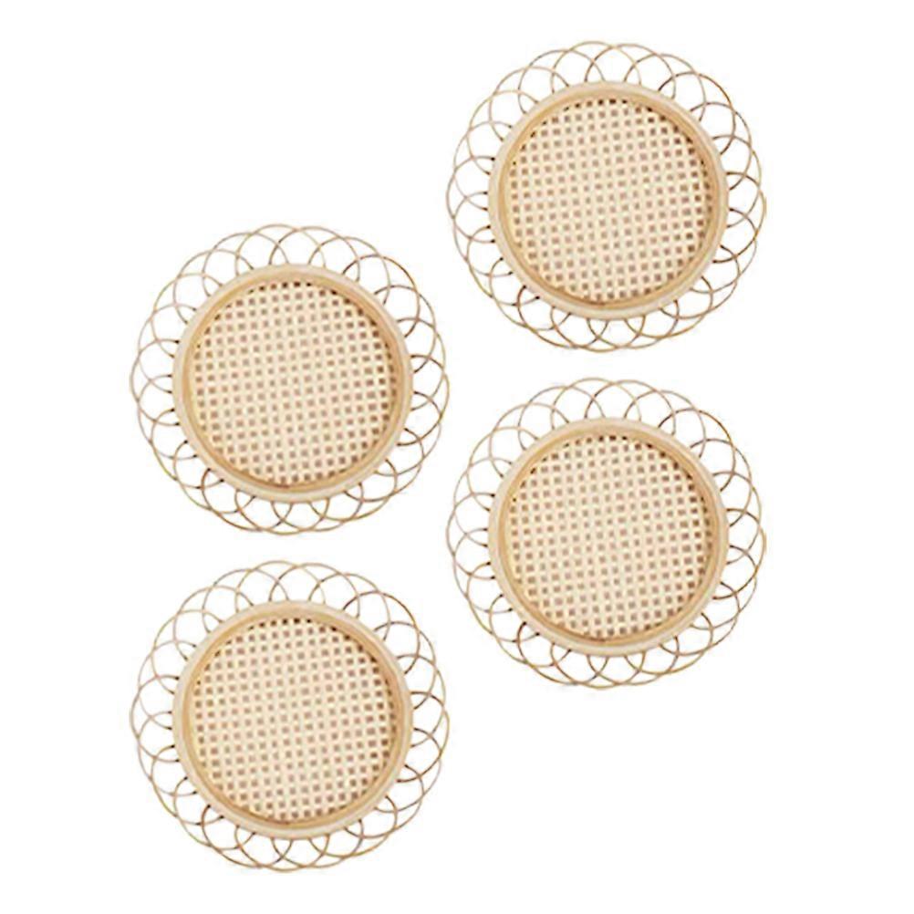 Creative Pad Heat Insulation for 8Pcs Bamboo Handmade Coasters