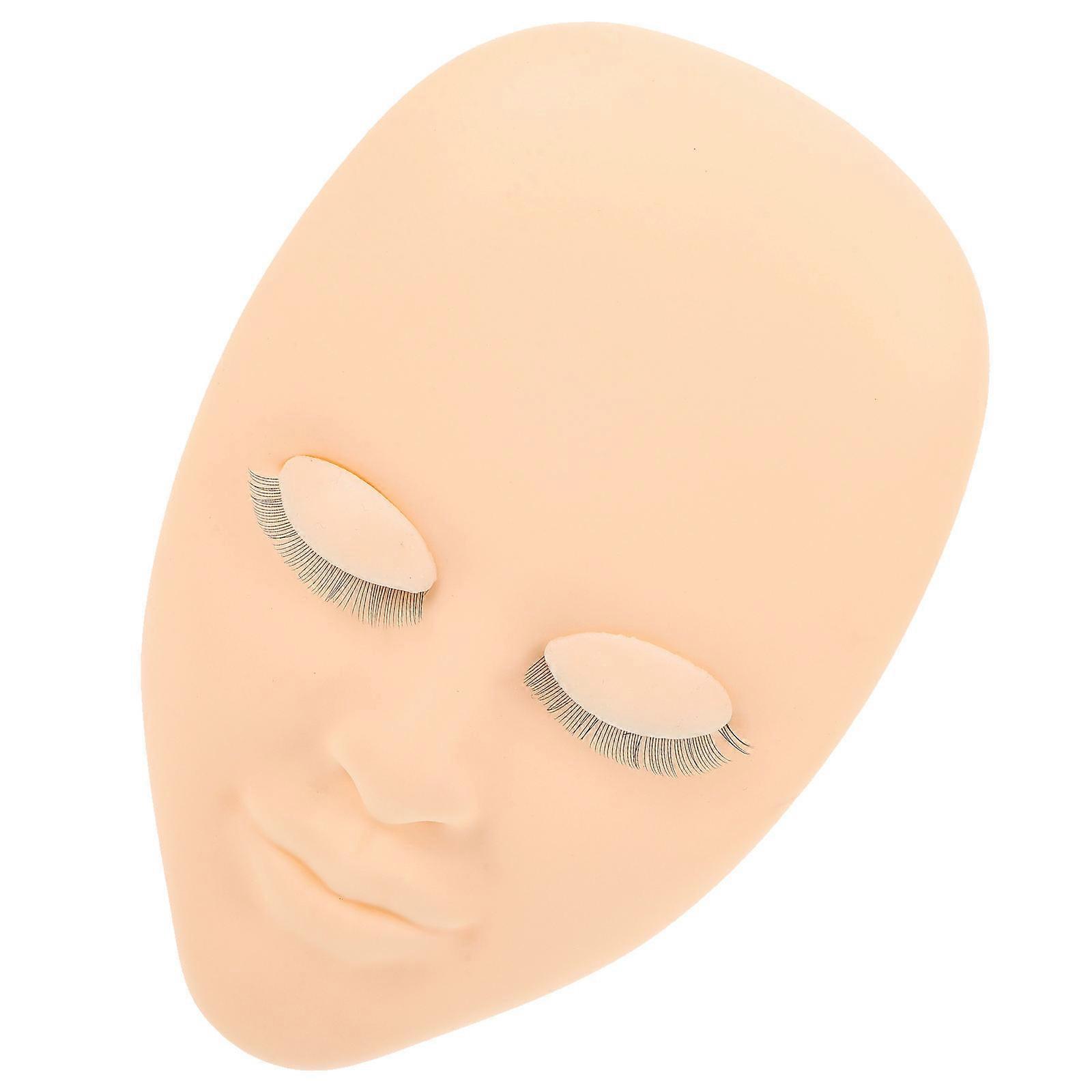 Eyelash Mannequin Head for Makeup Practice Training Head 5Pcs Pack