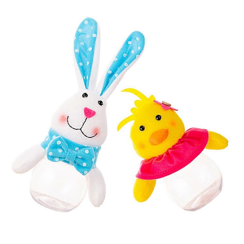 Easter Candy Gift Box Bunny and Duck Candy Container 4Pcs Pack