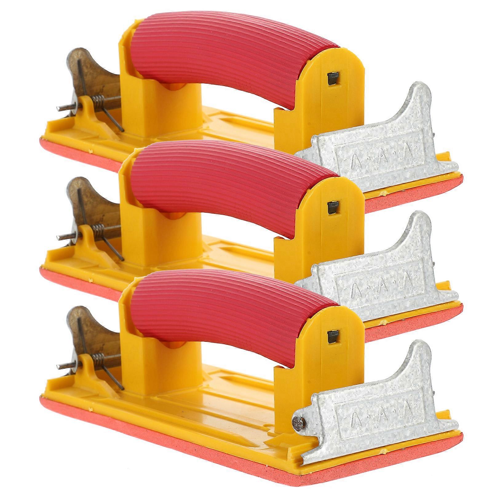 Hand Sander Tool 3Pcs Ergonomic Design For Arts And Crafts Size 18X8.5X6CM Ideal For Woodworking Projects
