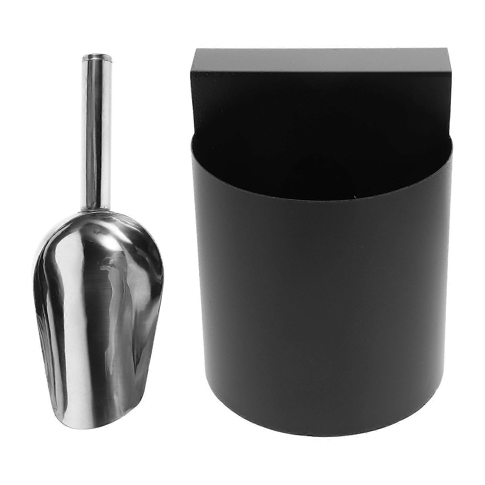 Kitchen Ice Machine Scoop Metal with Ice Scoop Holder 5Pcs Pack