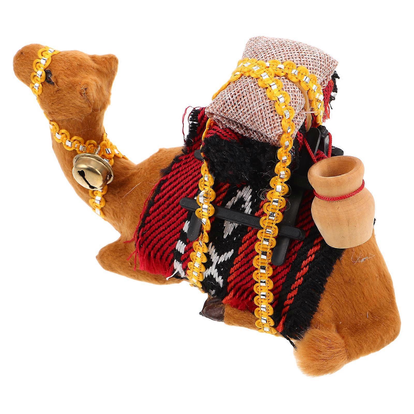 Camel Figurine Ornament for Decoration with 5Pcs Realistic Animal Models