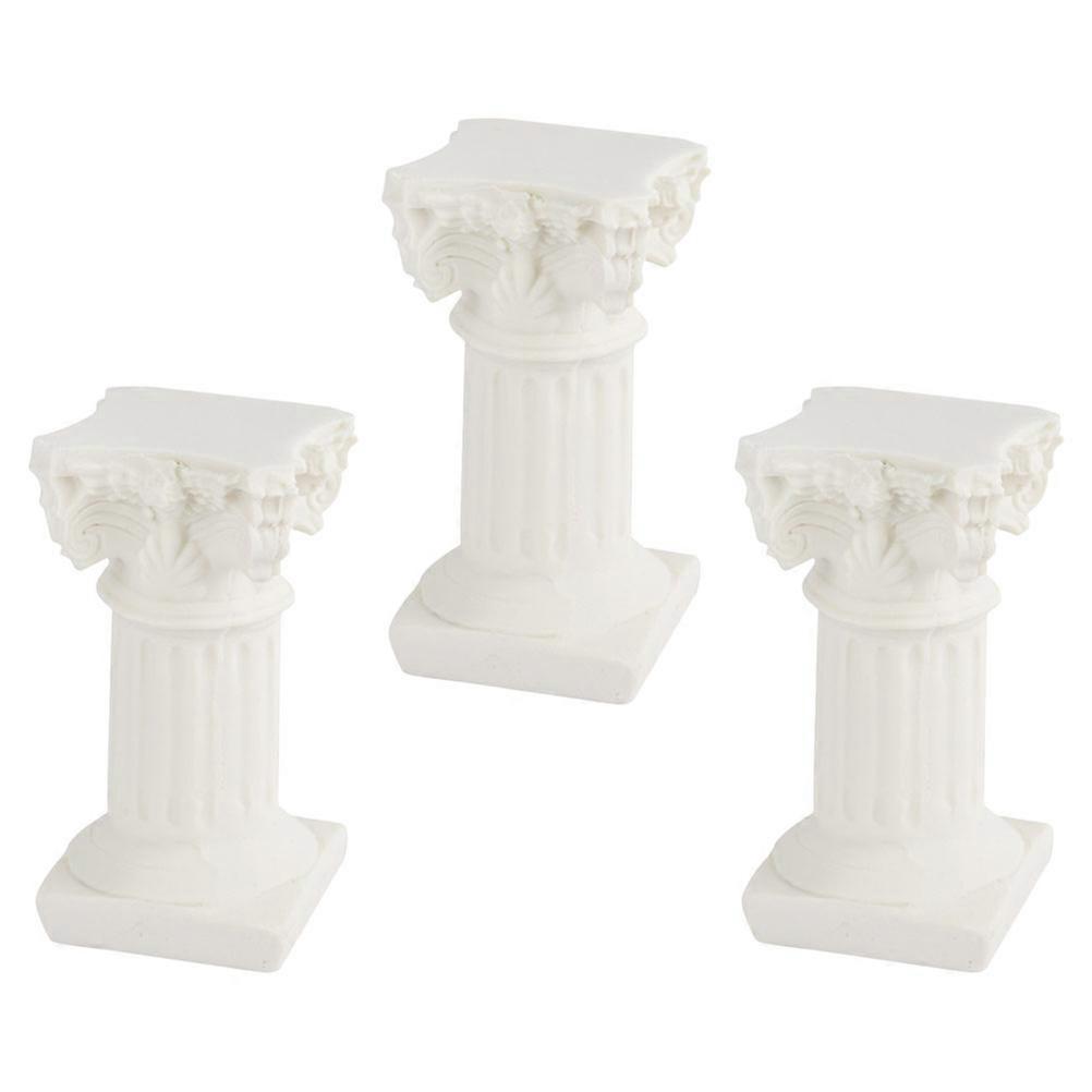 Decorative Roman Pillar Statue Sand Table Ornament with 9Pcs Set