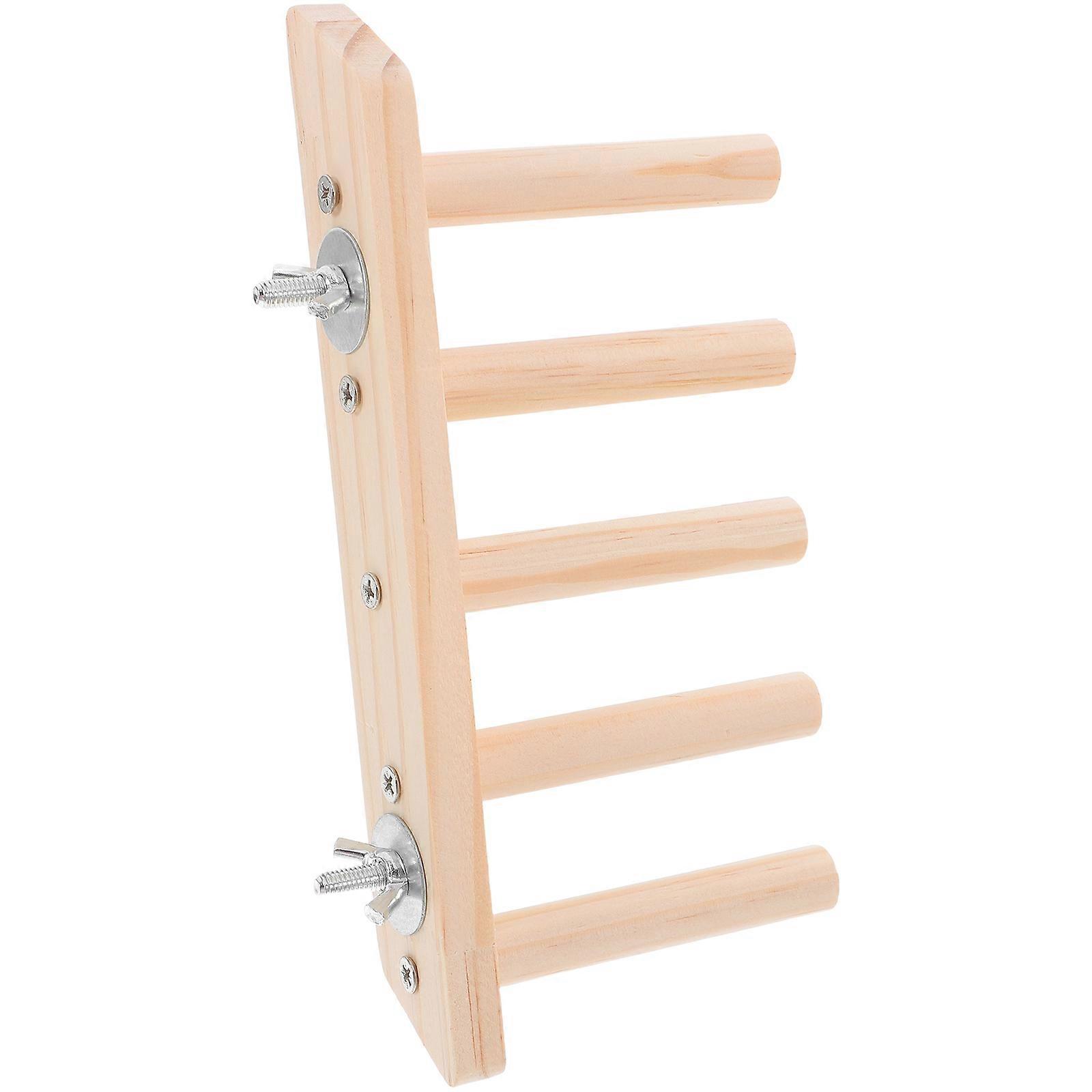 Cat Ladder Wooden Wall Mounted Cat Climbing Frame for Home 5-Step Climbing Kitten Shelf