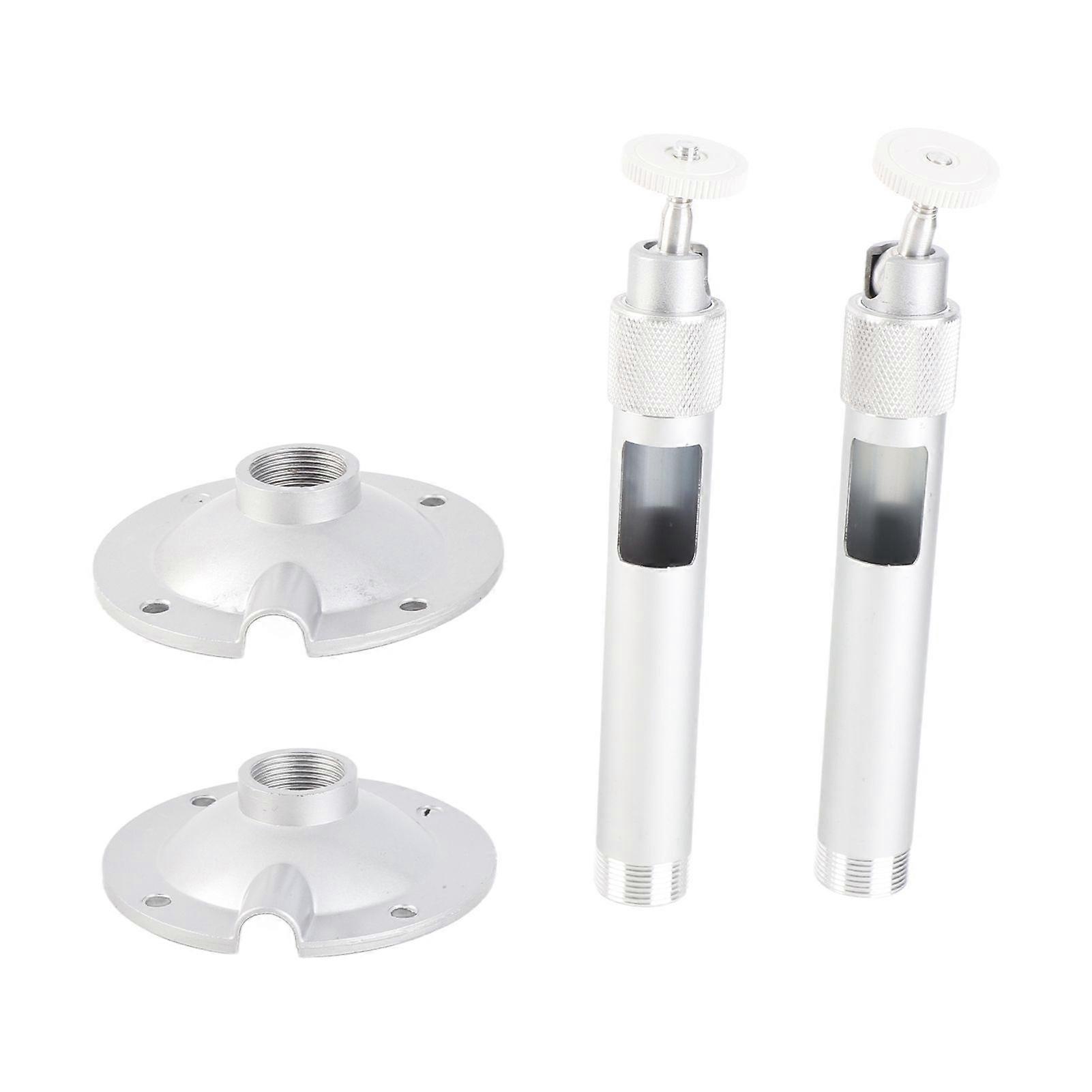 2pcs 7.9in Surveillance Camera Bracket 360 Degrees Adjustable 1/4in M6 Thread Mount Stand for CCTV