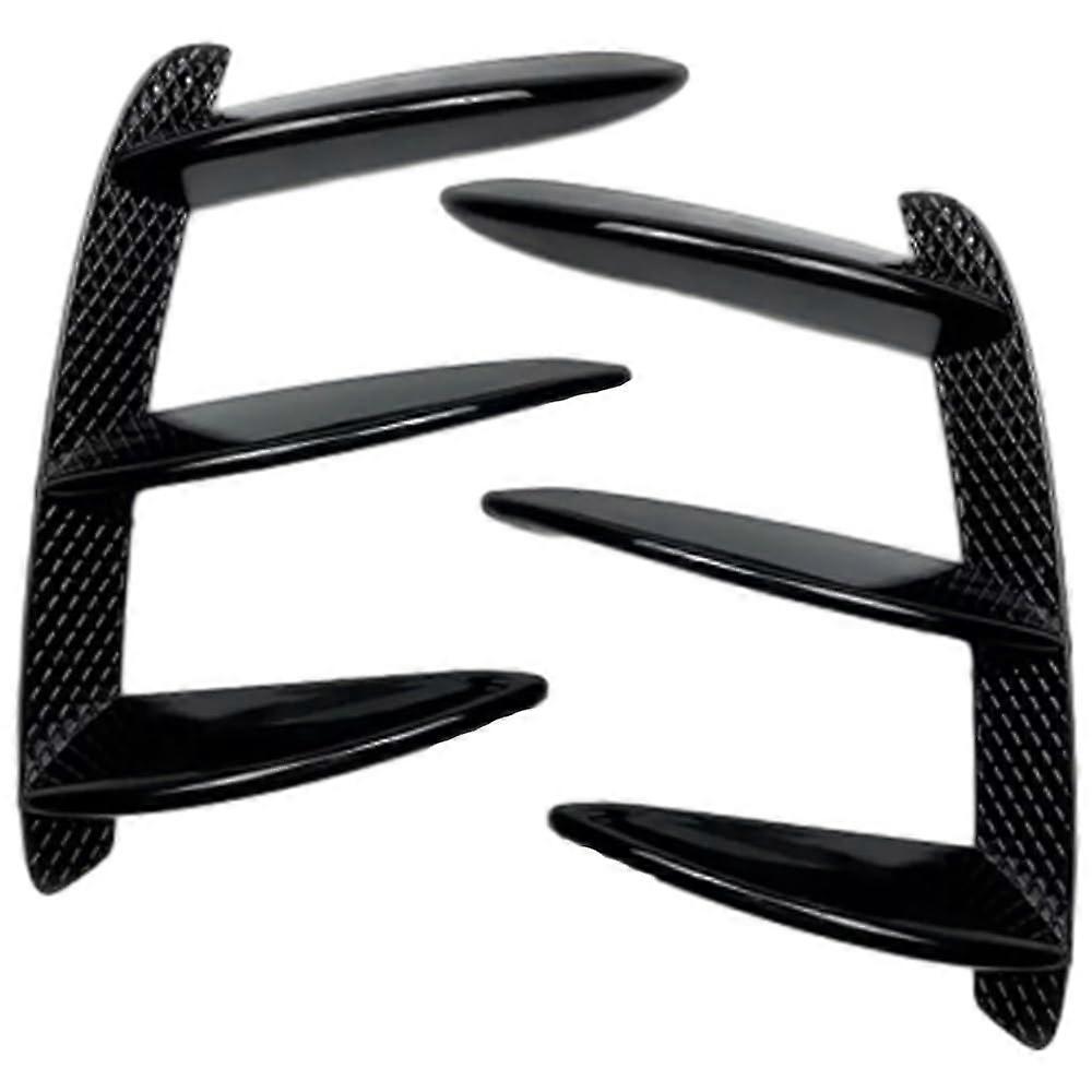 Car Front Bumper Spoiler For Mercedes W176 AClass Hatchback 20132018 Glossy Black 1 Pair Rear Bumper Splitter Canards