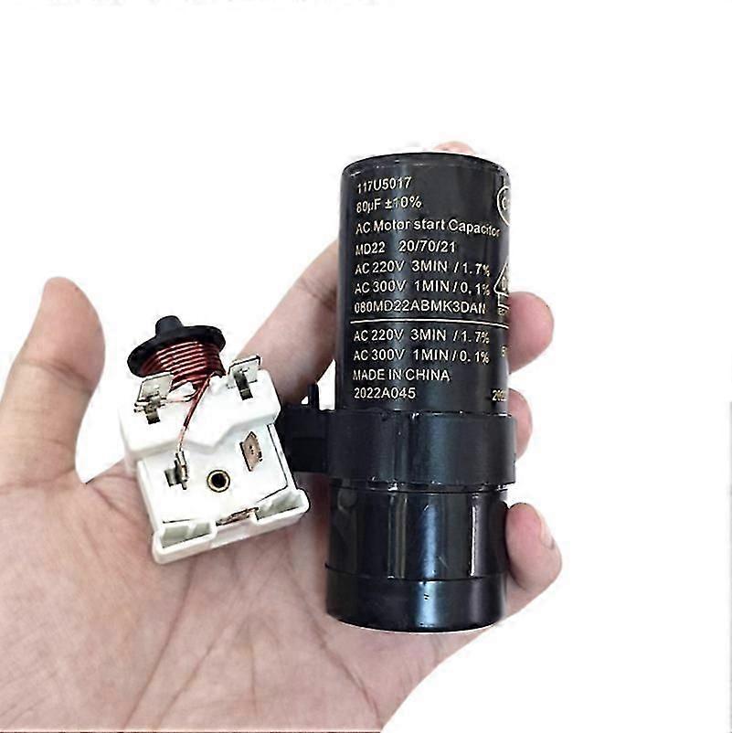 Refrigerator Freezer Danfoss Compressor SC15 21 SC18G Heavy Hammer Starter Capacitor 117U6019 5017_c*