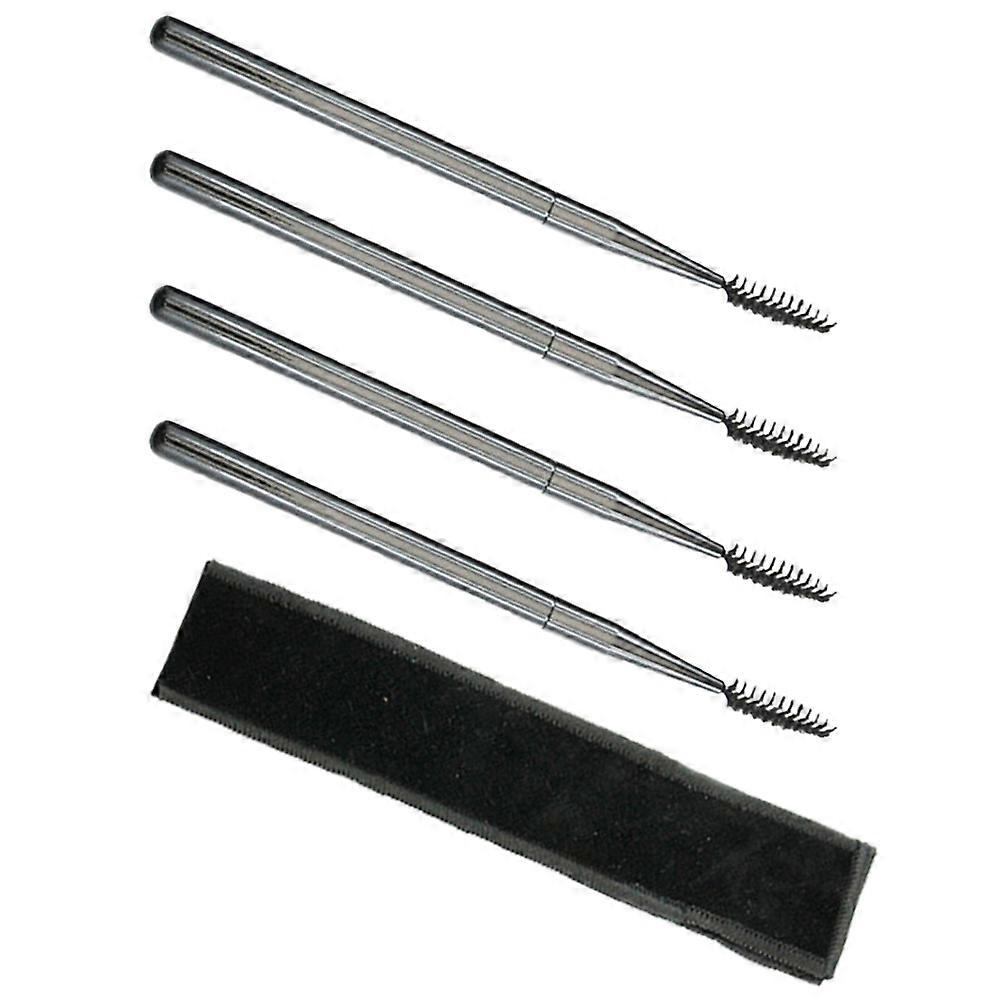 Mascara Wand Eyelash Comb for Makeup 4Pcs Lash Brushes with Pouch