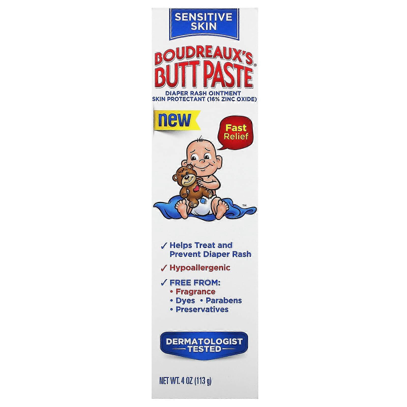 Diaper Rash Ointment, Sensitive Skin, 4 oz (113 g)