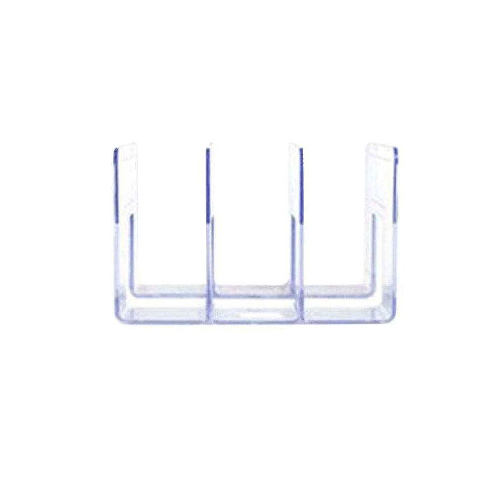 ブックエンド3グリッドクリアアクリル本棚透明本スタンドエレガントなブックエンド本収納ラック