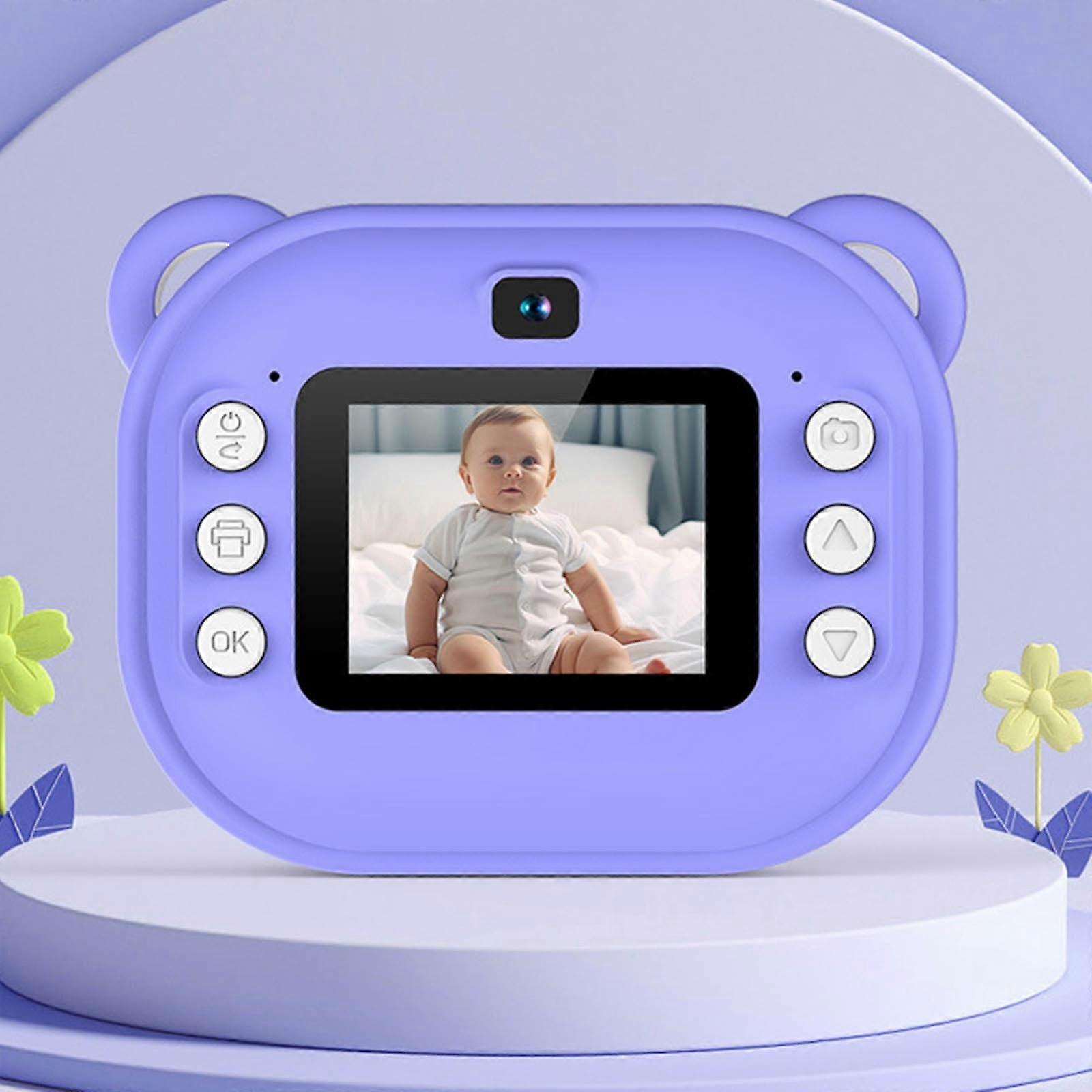 Children's camera with One Click-front and Rear Camera High-definition Photography Printing-multifunctional Photography, Photo
