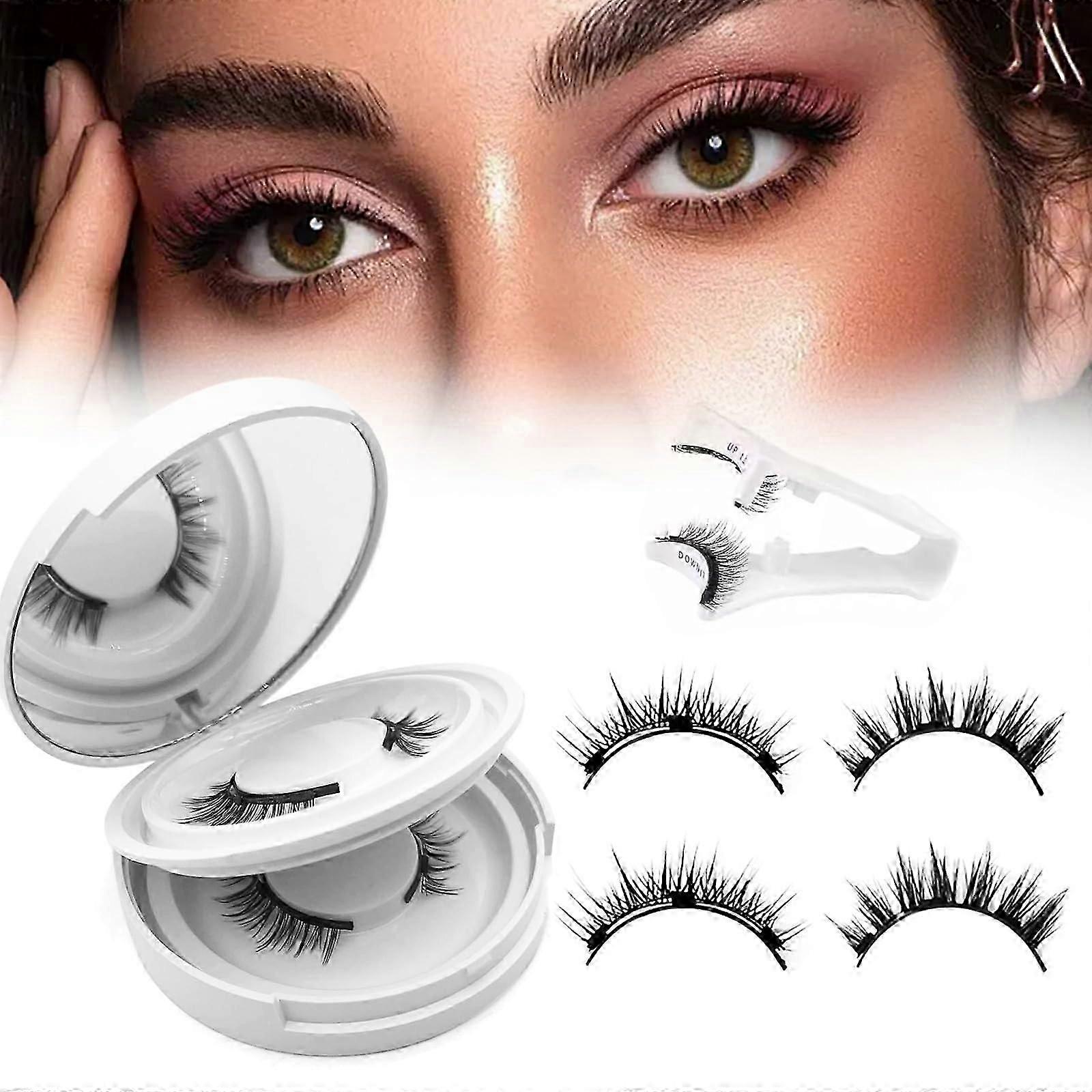 Ginani Magnetic Lashes Kit, Ginani Magnetic EyeLashes with Applicator,Magnet Eyelashes Natural Look,No Glue Needed Reusable Soft Lashes(0603)