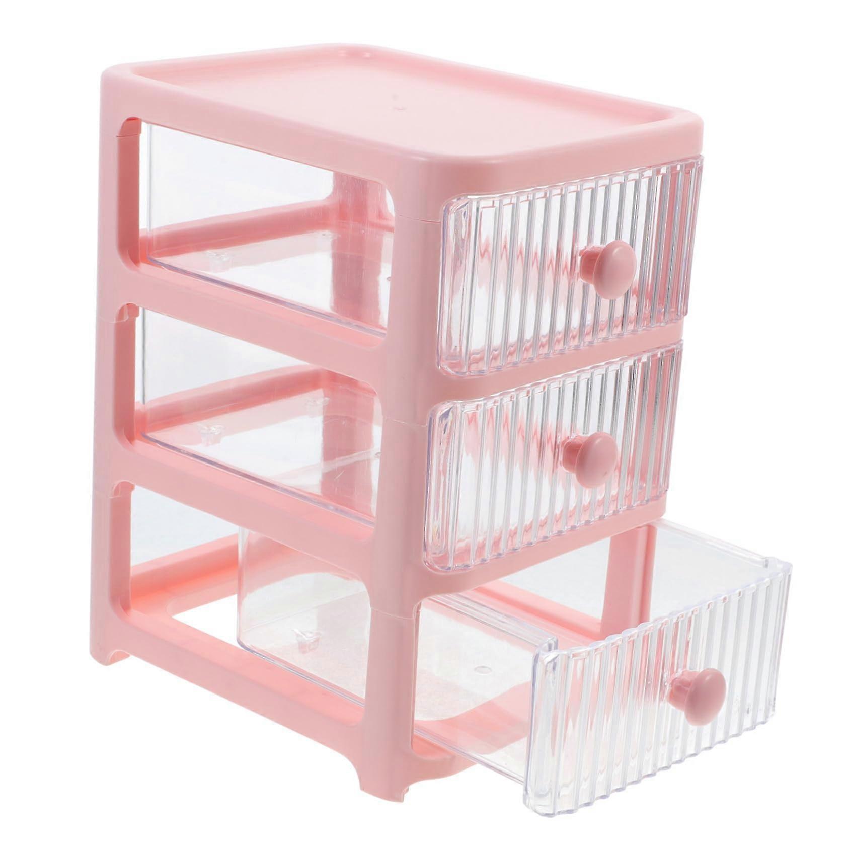 Desktop Storage Box With Organizer For Cosmetics And Sundries Lightweight Material Desk Storage For Home Office