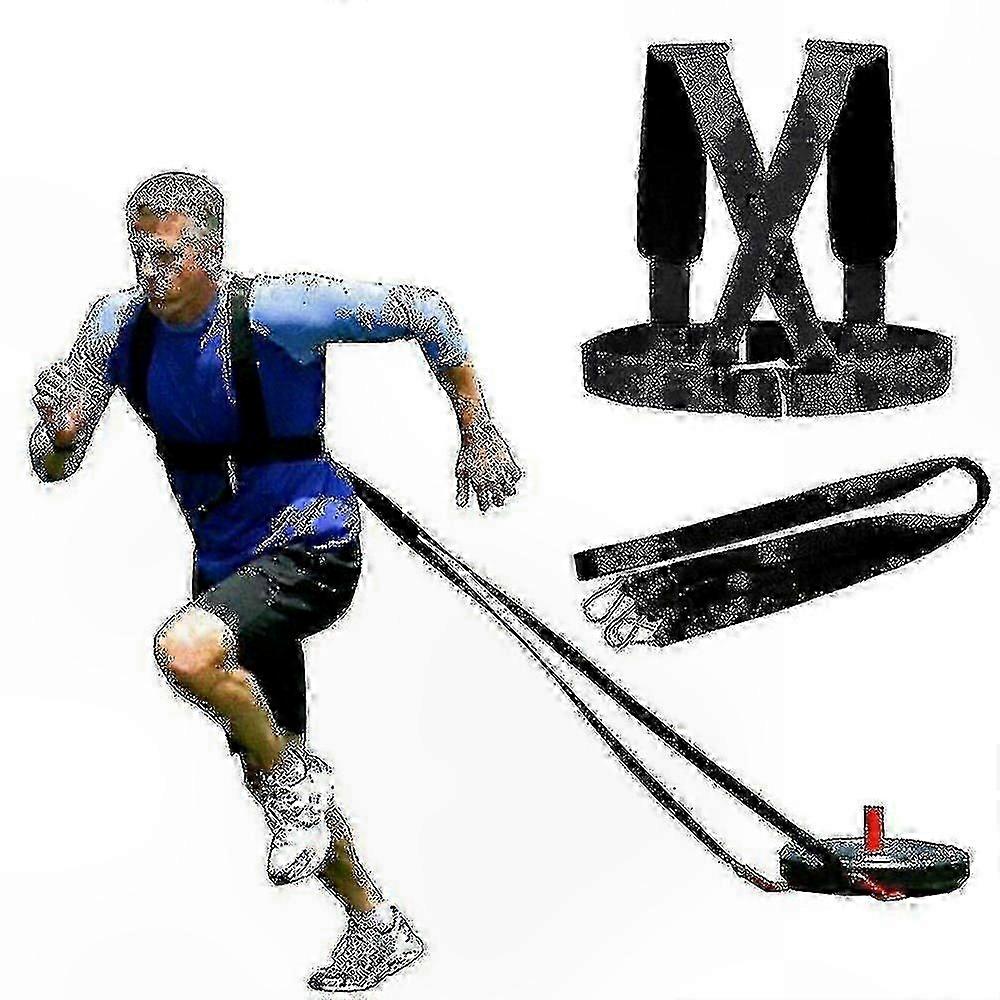 Resistance Training Belt with Sled Harness and Pulling Rope for Tire Drills