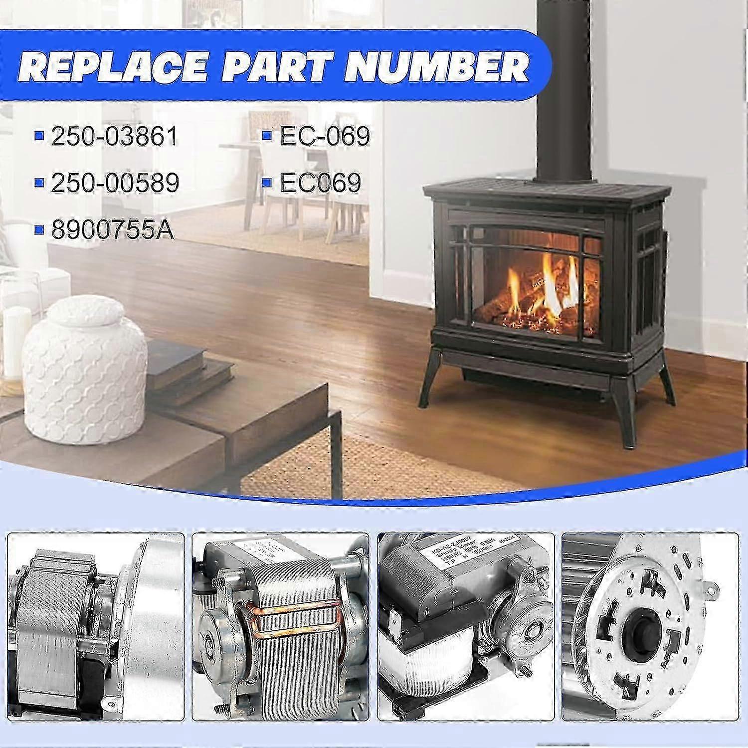 Nouveau ventilateur à convection compatible avec les inserts de cheminée à granulés et à gaz Travis Industries Avalon et Lopi