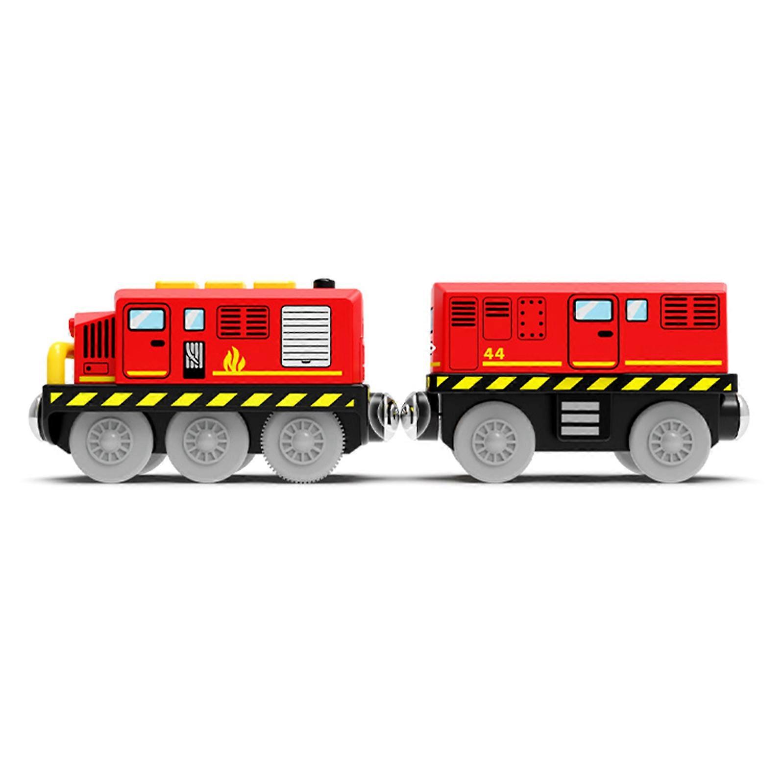Toddler Friendly Motorized Train With Easy Magnetic Connection And Colorful Design Cartoon Train Play Set Multicolor